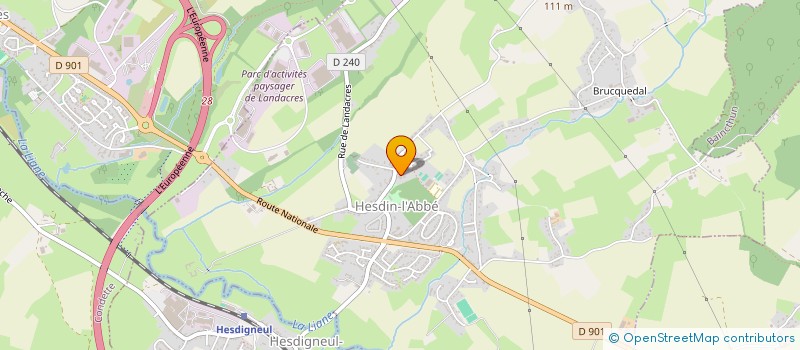 localisation de l'entreprise A LA CORDIALITE  HESDIN-L'ABBE