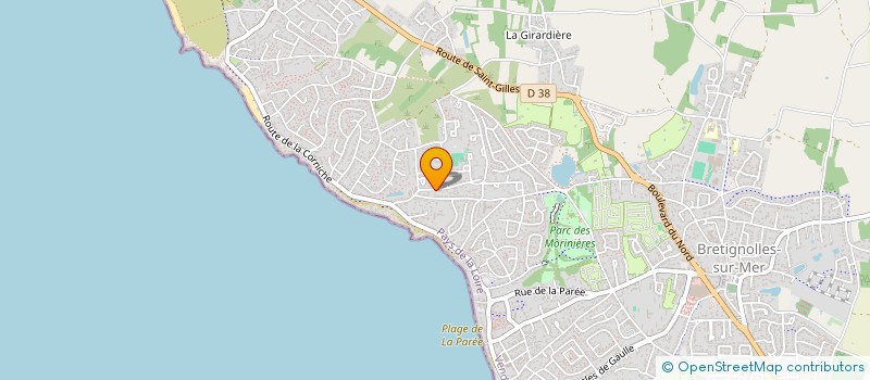 localisation de l'entreprise A LA CREPERIE DES FERMES MARINES à BRETIGNOLLES-SUR-MER