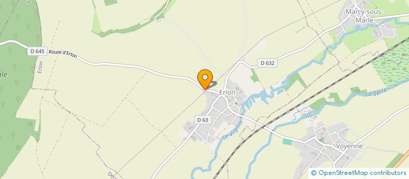 localisation de l'entreprise A LA CROISEE DES CHEMINS à ERLON