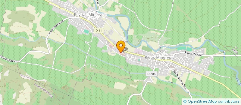 localisation de l'entreprise A LA CROISEE DES CHEMINS à RIEUX-MINERVOIS