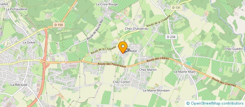 localisation de l'entreprise A LA DECOUVERTE DE DEMAIN - MAISON D'ASSISTANTE MATERNELLE à CHANIERS