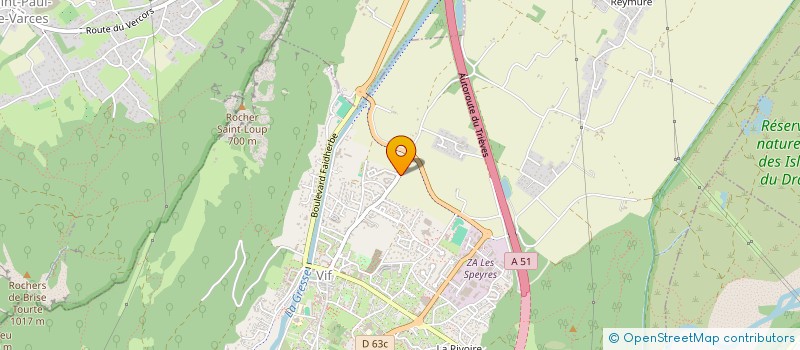 localisation de l'entreprise A LA FENETRE  VIF