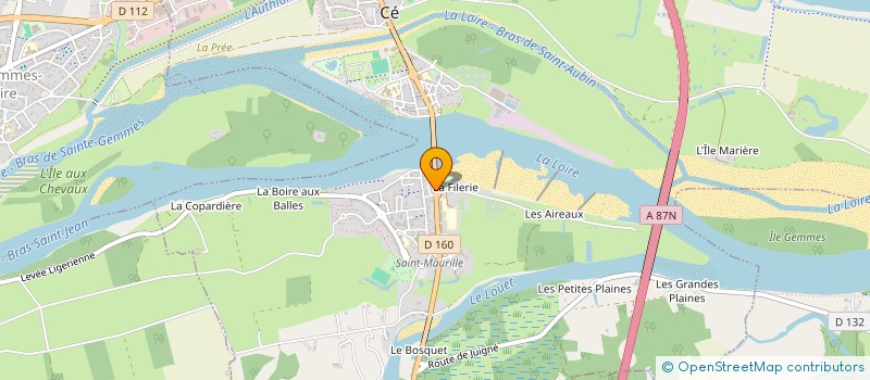 localisation de l'entreprise A LA FERME  LES PONTS-DE-CE