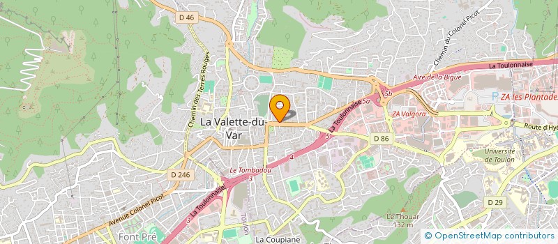 localisation de l'entreprise A LA FERME  LA VALETTE-DU-VAR