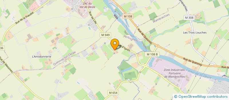 localisation de l'entreprise A LA FERME DELDALLE à VERLINGHEM