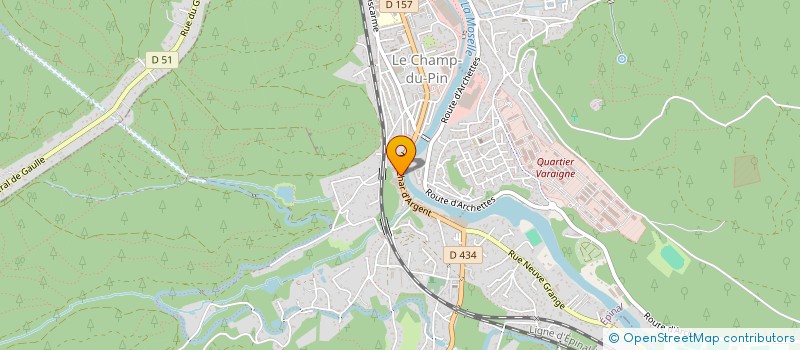 localisation de l'entreprise A LA FLAM' D'ARGENT à EPINAL