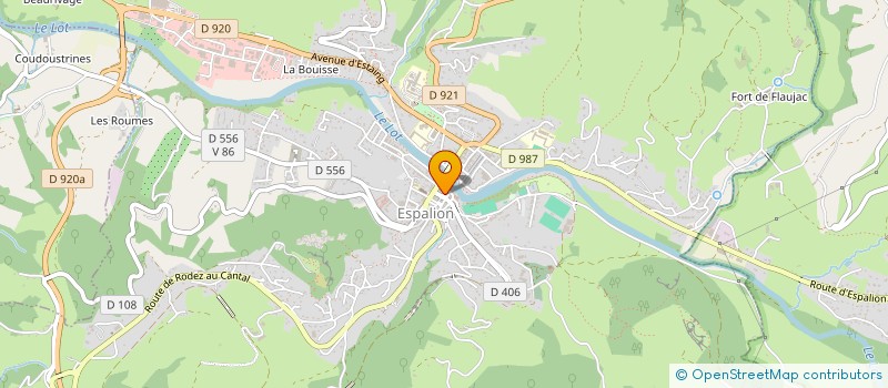 localisation de l'entreprise A LA FLEUR DE NICE VIAUD RODOLPHE  ESPALION