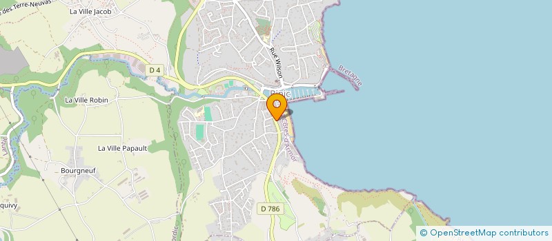 localisation de l'entreprise A LA FLEUR DE SEL  BINIC-ETABLES-SUR-MER