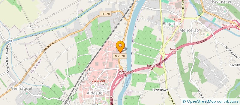 localisation de l'entreprise A LA FLEUR ENCHANTEE MTBS  MONTAUBAN