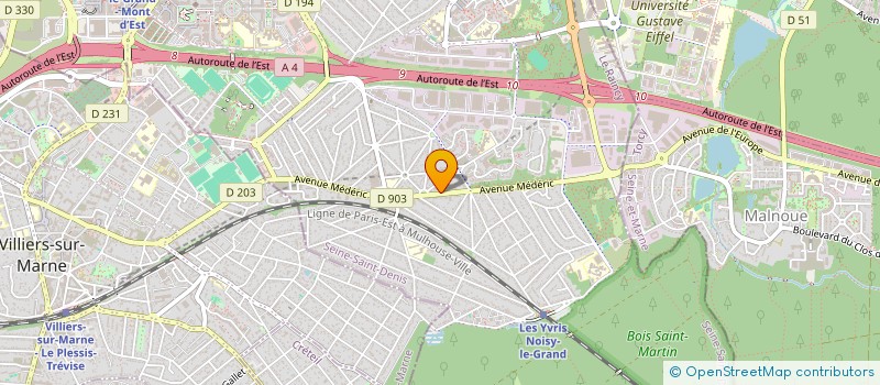 localisation de l'entreprise A LA FOLIE RESTAURATION  NOISY-LE-GRAND