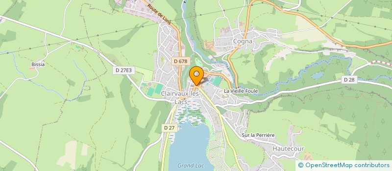 localisation de l'entreprise A LA FONTAINE à CLAIRVAUX-LES-LACS
