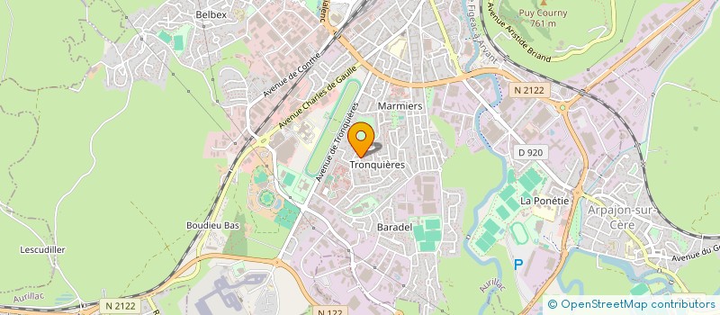 localisation de l'entreprise A LA FONTAINE DE TAICHI - AURILLAC à AURILLAC