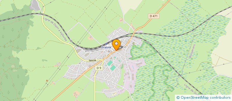 localisation de l'entreprise A LA FORTUNE DU POT  FRASNE