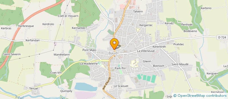 localisation de l'entreprise A LA GERBE DE BLE  BAUD