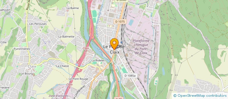 localisation de l'entreprise A LA HALLE AUX FLEURS  LE PONT-DE-CLAIX