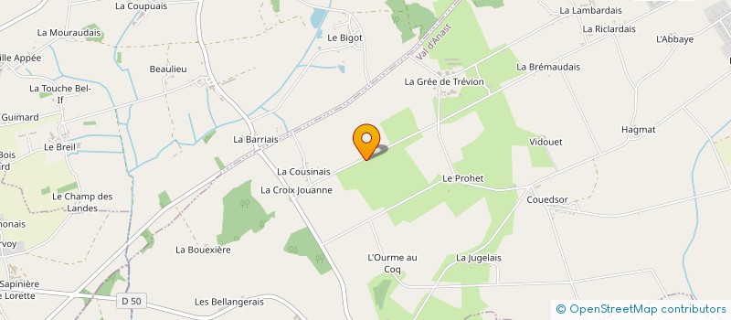 localisation de l'entreprise A LA LANDE DU PROHET  VAL D'ANAST