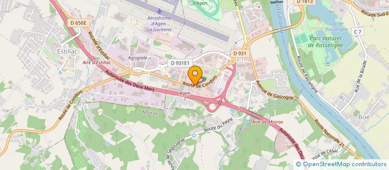 localisation de l'entreprise A LA LIGNE  LE PASSAGE