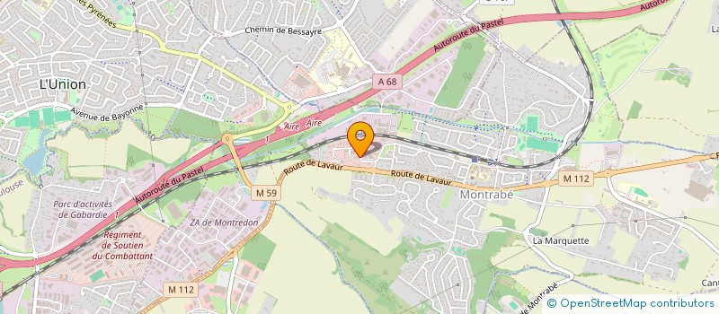 localisation de l'entreprise A LA MAIN VERTE  MONTRABE