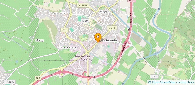 localisation de l'entreprise A LA MAISON FLORE à PEZENAS