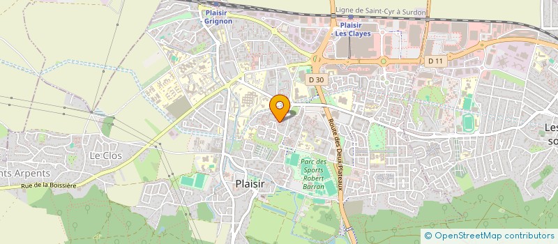 localisation de l'entreprise A LA MARELLE  PLAISIR