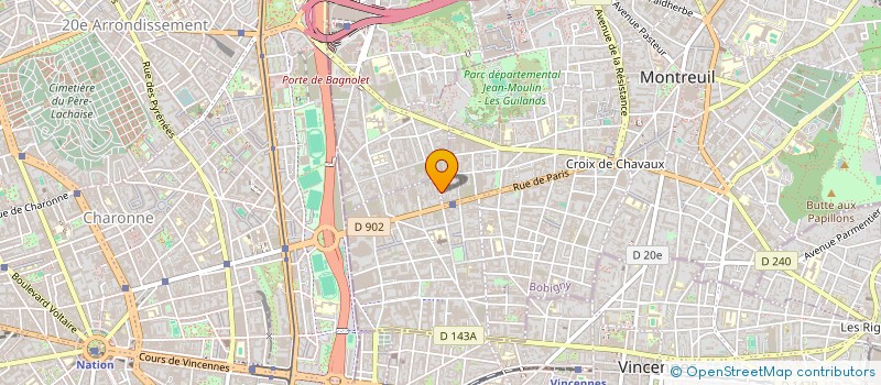 localisation de l'entreprise A LA MARGE à MONTREUIL