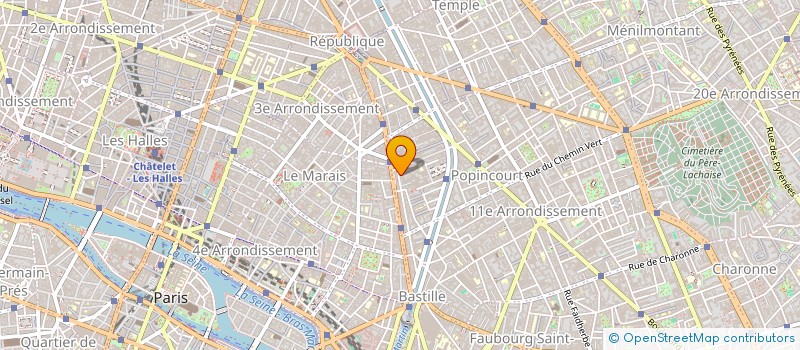 localisation de l'entreprise A LA MARQUISE SARL  PARIS