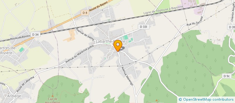 localisation de l'entreprise A LA MIE DOREE  LABARTHE-RIVIERE