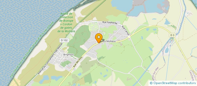 localisation de l'entreprise A LA MOLLIERE  CAYEUX-SUR-MER