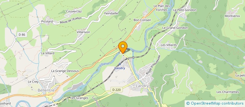 localisation de l'entreprise A LA MONTAGNE  LANDRY