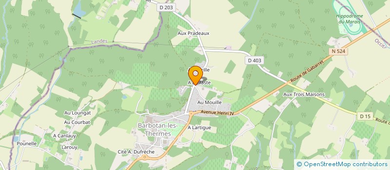 localisation de l'entreprise A LA POMME D'OR  CAZAUBON