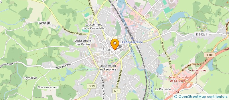 localisation de l'entreprise A LA PORTE SAINT JEAN à LA SOUTERRAINE