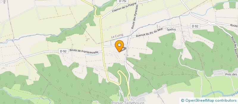 localisation de l'entreprise A LA POURSUITE DES ETOILES  PONLAT-TAILLEBOURG