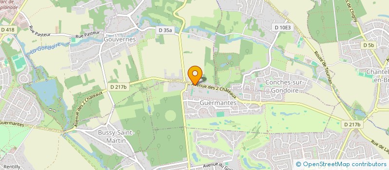 localisation de l'entreprise A LA RECHERCHE DES AUTOS PERDUES  GUERMANTES