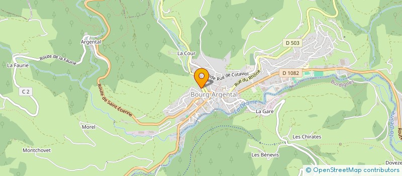 localisation de l'entreprise A LA RENCONTRE DE L'AUTRE 07  BOURG-ARGENTAL