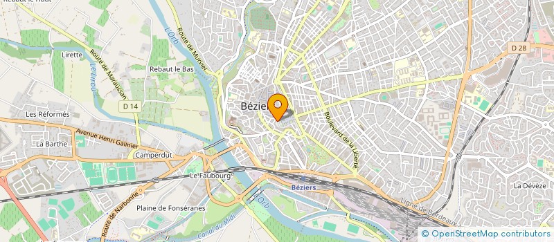 localisation de l'entreprise A LA RENCONTRE DES VINS  BEZIERS