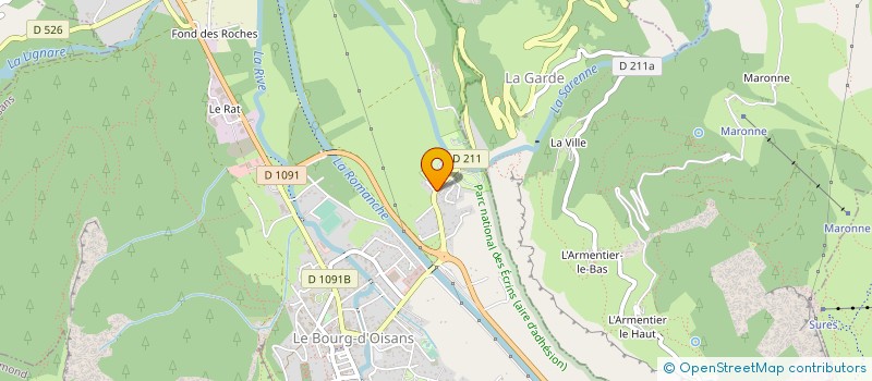 localisation de l'entreprise A LA RENCONTRE DU SOLEIL à LE BOURG D'OISANS