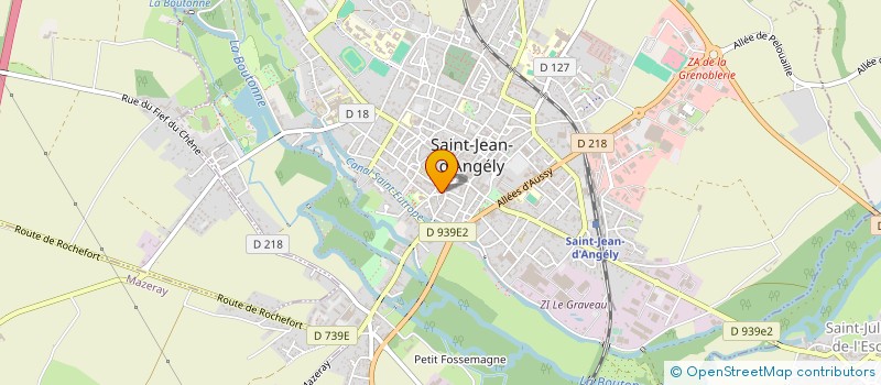 localisation de l'entreprise A LA ROSIERE  SAINT-JEAN-D'ANGELY