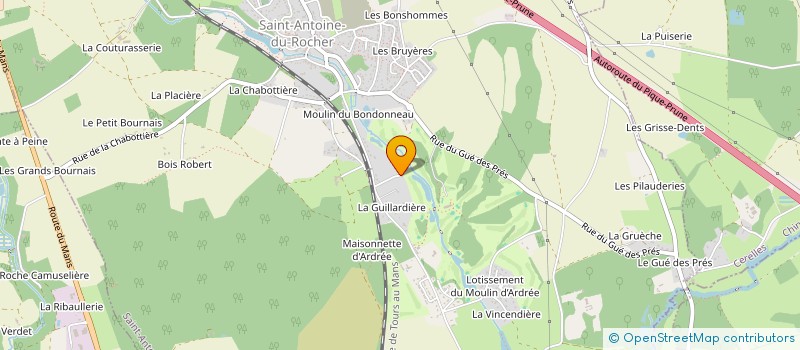 localisation de l'entreprise A LA SAUVETTE PRODUCTIONS  SAINT-ANTOINE-DU-ROCHER