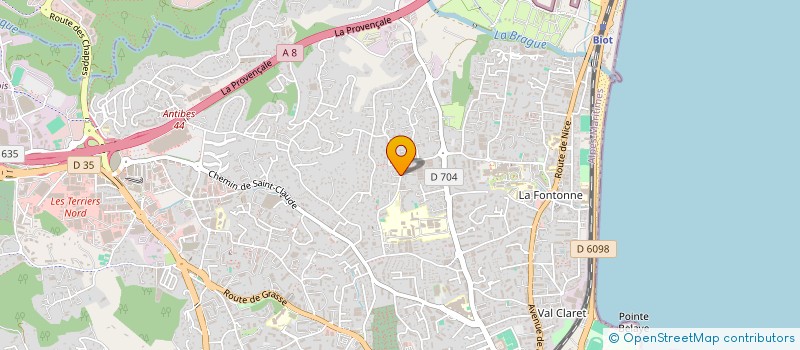 localisation de l'entreprise A LA SOC MEDITERRANEENNE DE PLOMBERIE à ANTIBES