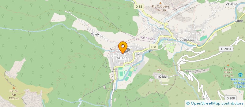 localisation de l'entreprise A LA SOURCE à AUZAT