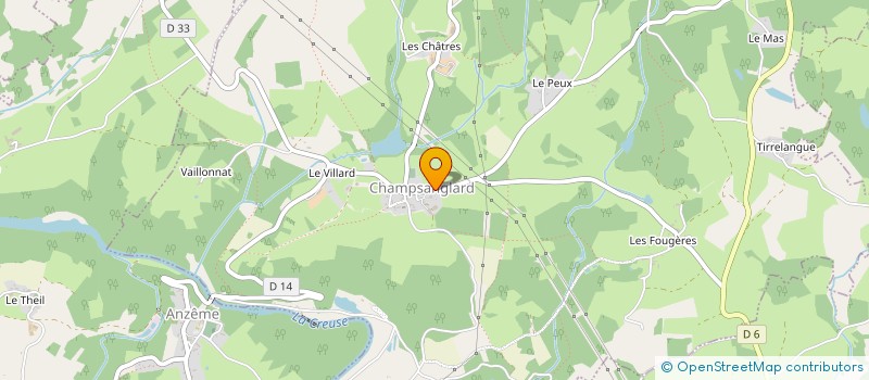 localisation de l'entreprise A LA SOURCE à CHAMPSANGLARD
