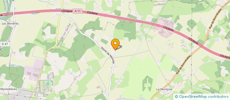 localisation de l'entreprise A LA TABLE DE DIANE à SARGE-LES-LE-MANS
