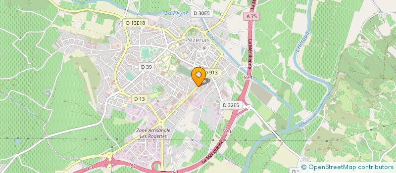 localisation de l'entreprise A LA TABLE DE MAITRE JACQUES  PEZENAS