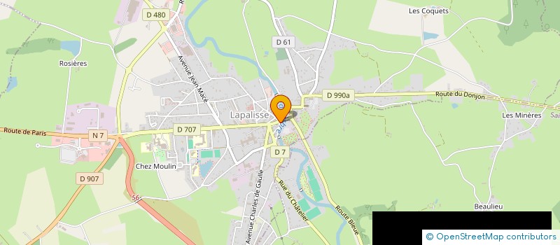 localisation de l'entreprise A LA TENTATION à LAPALISSE
