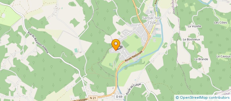 localisation de l'entreprise A LA TRUFFE DU PERIGORD à SARLIAC-SUR-L ISLE