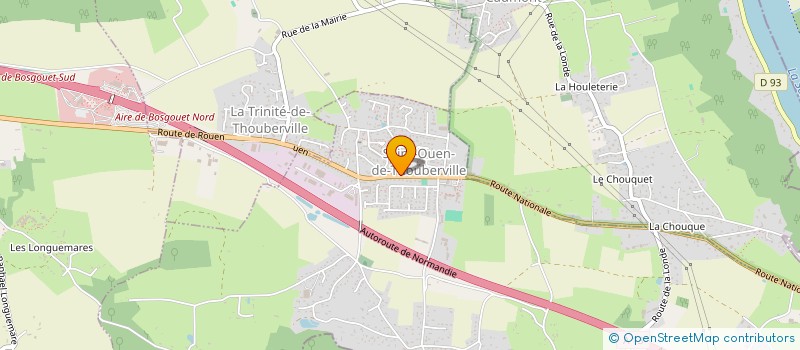 localisation de l'entreprise A LA UNE  SAINT-OUEN-DE-THOUBERVILLE