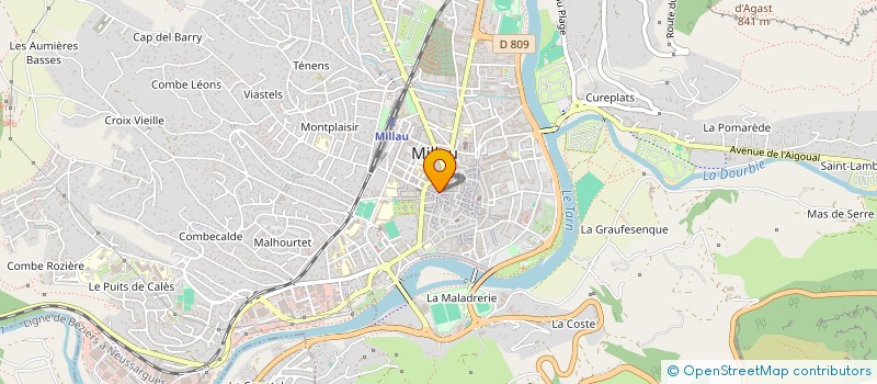 localisation de l'entreprise A LA VIE A LA MORT à MILLAU