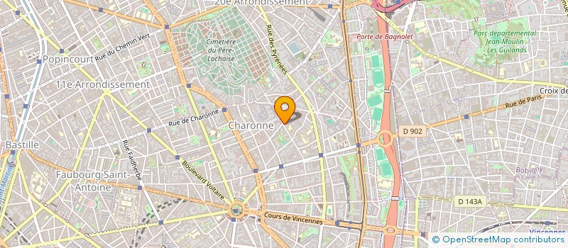 localisation de l'entreprise A LA VIERGE DE LA REUNION  PARIS