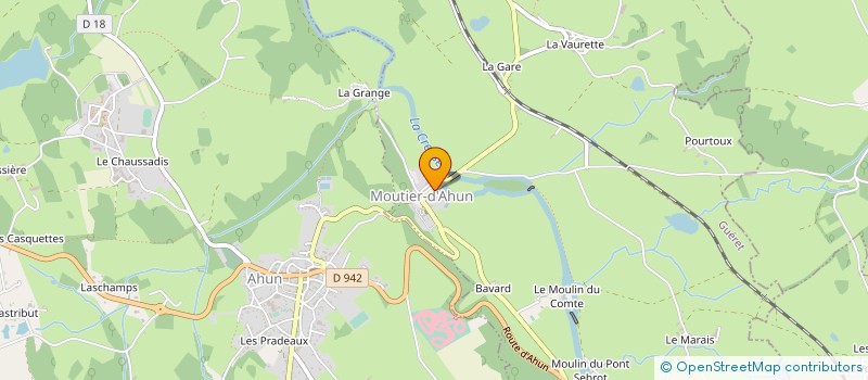 localisation de l'entreprise A LA VOTRE à MOUTIER-D'AHUN