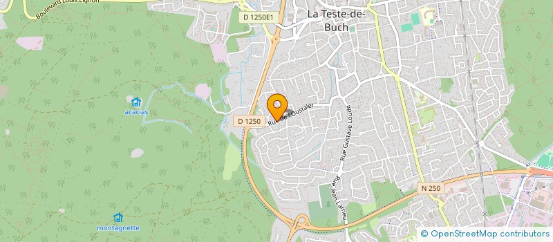 localisation de l'entreprise A. LAFOSSE  LA TESTE-DE-BUCH